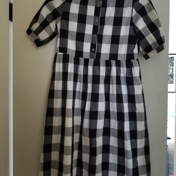 Roolee xs gingham buffalo check button up dress - Picture 2 of 3